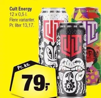 Calle Cult Energy 12x0,5 l. tilbud