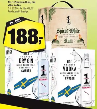 Calle No. 1 Premium Rum, Gin el vodka 3 liter tilbud