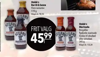 Stubb's Bar-B-Q-Sauce el. Stubb's Marinade