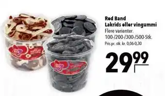 Citti Red Band Lakrids el. vingummi tilbud