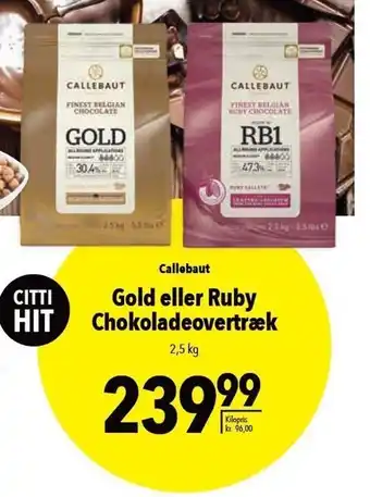 Gold el. Ruby Chokoladeovertræk