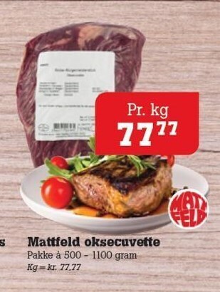 Mattfeld oksecuvette