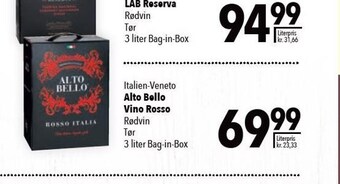 Citti Alto Bello Vino Rosso tilbud