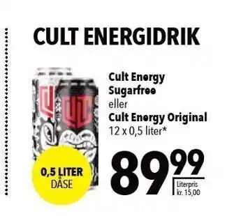 Cult Energy Sugarfree el. Cult Energy Original