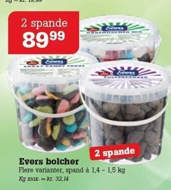Poetzsch Padborg Evers bolcher tilbud