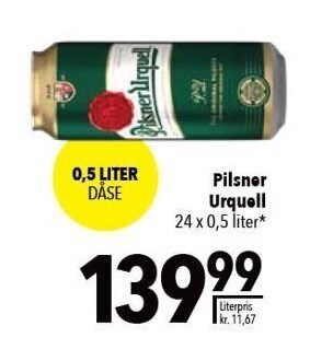 Citti Pilsner Urquell tilbud