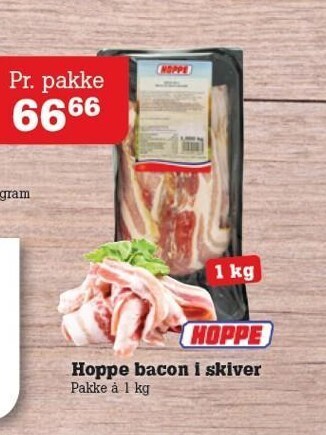 Poetzsch Padborg Hoppe Bacon i skiver tilbud