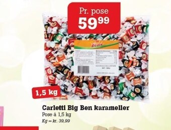 Poetzsch Padborg Carletti Big Ben Karameller tilbud
