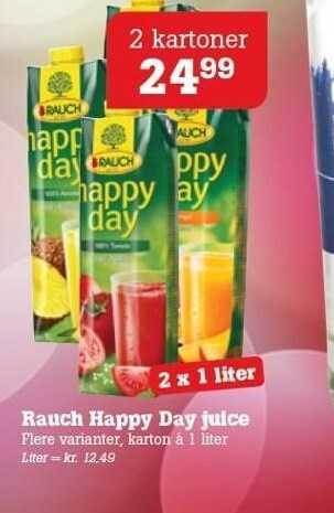 Poetzsch Padborg Rauch Happy Day Juice tilbud