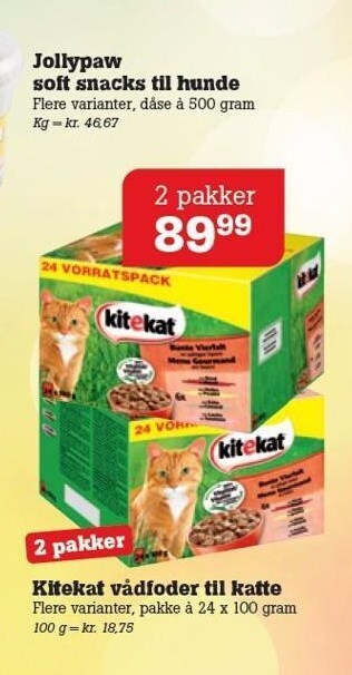 Poetzsch Padborg KiteKat vådfoder til katte tilbud