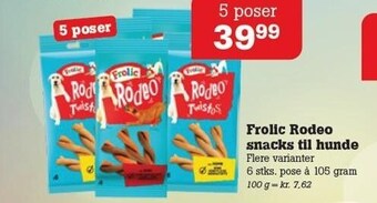Poetzsch Padborg Frolic Rodeo snacks til hunde tilbud