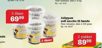 Poetzsch Padborg Jollypaw soft snacks til hunde tilbud