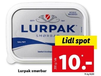 Lidl Lurpak Smørbar tilbud