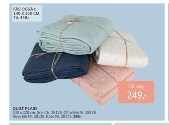 Daells Bolighus Quilt plaid tilbud