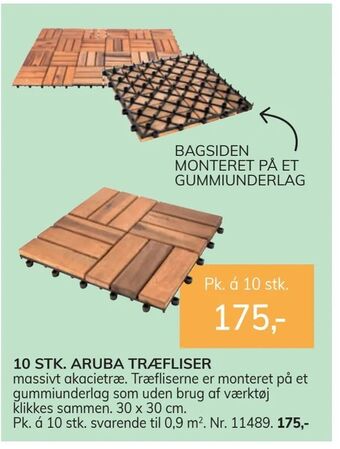 Daells Bolighus 10 stk. aruba træfliser tilbud