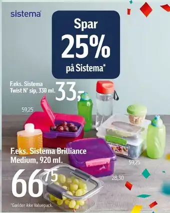 Føtex Sistema Twist N' sip, 330 ml tilbud