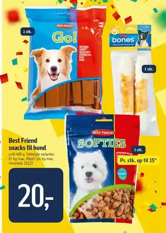 Føtex Best Friend snacks til hund tilbud
