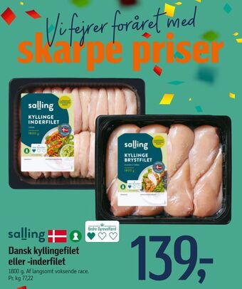 Føtex Dansk kyllingefilet eller -inderfilet tilbud