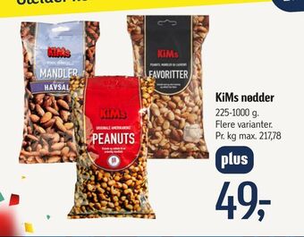 Føtex KiMs nødder tilbud