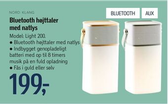 Føtex Bluetooth højttaler med natlys tilbud