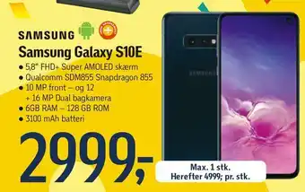 Føtex Samsung Galaxy S10E tilbud