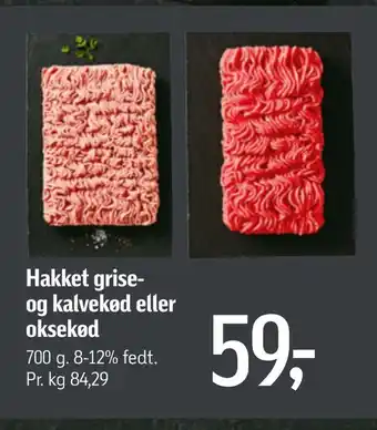 Føtex Hakket grise og kalvekød eller oksekød tilbud
