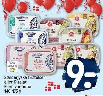 REMA 1000 Sønderjyske fristelser eller K-salat tilbud