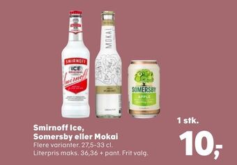 SuperBrugsen Smirnoff Ice, Somersby eller Mokai tilbud