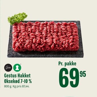 Min Købmand Gestus Hakket Oksekød 7-10 % tilbud