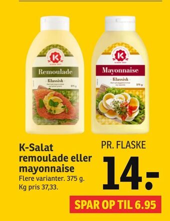 SPAR K-Salat remoulade eller mayonnaise tilbud