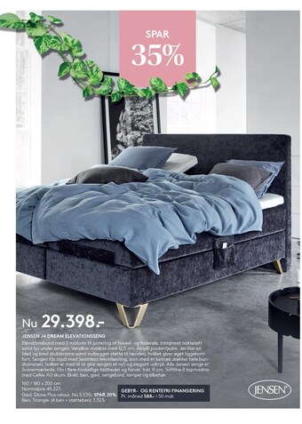 SengeSpecialisten Jensen J4 dream elevationsseng tilbud