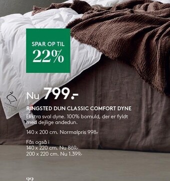 Ringsted Dun classic comfort dyne