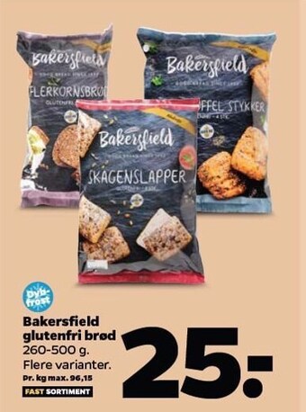 Netto Bakersfield glutenfri brød tilbud
