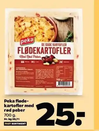 Netto Peka flødekartofler m. rød peber tilbud