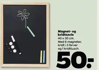 Netto Magnet- og kridttavle tilbud