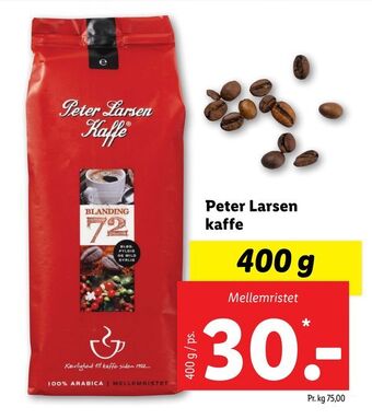 Lidl Peter Larsen kaffe tilbud
