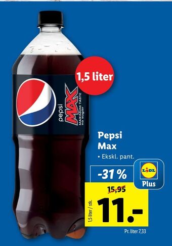 Lidl Pepsi Max tilbud