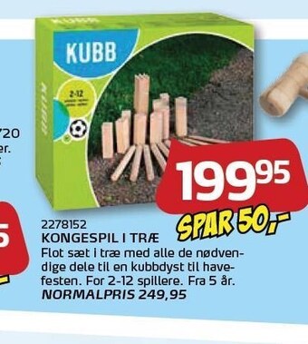 Kongespil i træ