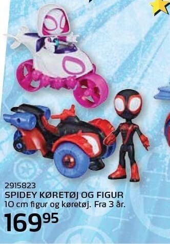 Legekæden Spidey køretøj og figur tilbud