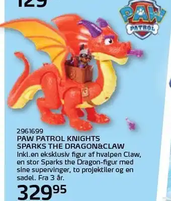 Paw Patrol Knights Sparks The Dragon&Claw
