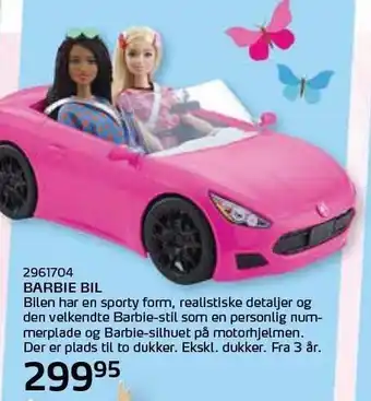 Legekæden Barbie bil tilbud