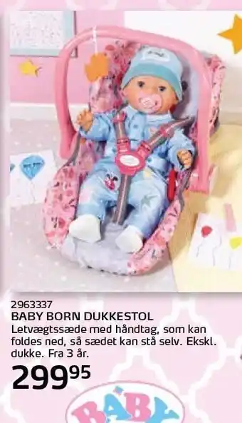 Legekæden Baby Born dukkestol tilbud