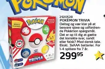 Legekæden Pokemon Trivia tilbud