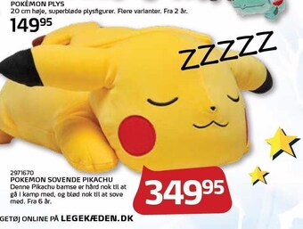 Legekæden Pokemon sovende pikachu tilbud