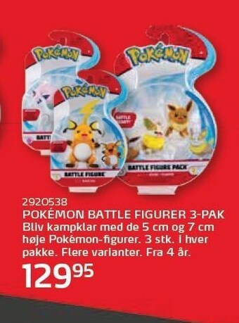Pokemon Battle Figurer 3-pak
