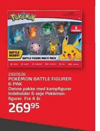 Pokemon Battle figurer 6-pak