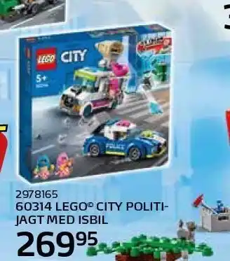 Lego City Politijagt m. isbil