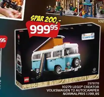Legekæden Lego Creator Volkswagen T2 autocamper tilbud