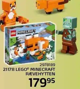 Lego Minecraft Rævehytten