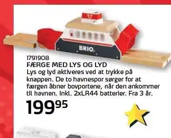 Færge m. lys og lyd